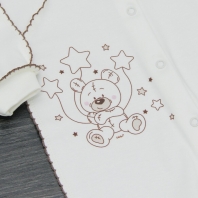  Комбинезон "Мишка со звездами" на кнопках детская одежда от производителя ТМ БОВЕБУМ