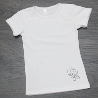  Футболка белая с коротким рукавом 444/3117-КЛ детская одежда от производителя ТМ БОВЕБУМ